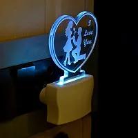 AFAST 3D Illusion I Love You Multi Colour LED Night Lamp-thumb1