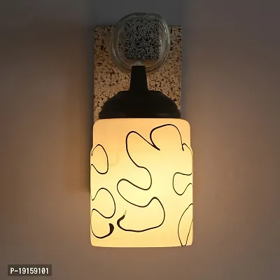 Designer Black White Wood Pendant Wall Light /Night Lamp Of Colorful Glass Shade -J26-thumb4