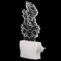 Afast 3D Illusion Krishna Blissful in Flute LED Plug  Play Wall Lamp_LED12-thumb3