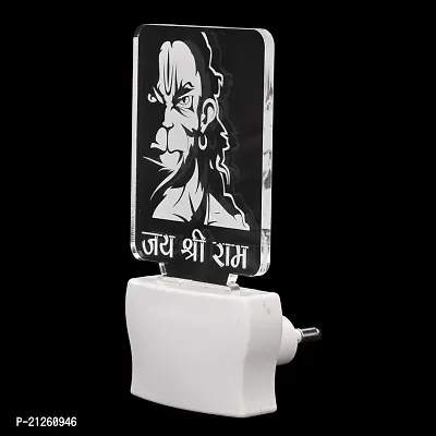 AFAST 3D Illusion Trendy Jai Shri Ram LED Plug  Play Wall Lamp-thumb4