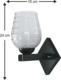 AFAST Stylish and Attractive Shape Sconce Wall Lamp/Light, Glass, 7 Watt, with Fitting and Fixture, Round-thumb2