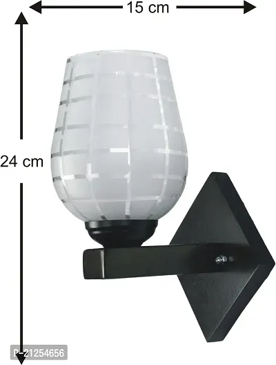 AFAST Stylish and Attractive Shape Sconce Wall Lamp/Light, Glass, 7 Watt, with Fitting and Fixture, Round-thumb3