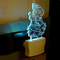 Afast 3D Illusion Krishna Blissful in Flute LED Plug  Play Wall Lamp_LED12-thumb2