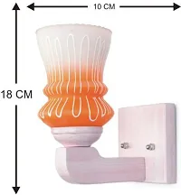 LED Sconce Glass Wall Lamp/Light With Stylish Wood Fitting, 7 Watt (Set Of 2)-DF24-thumb4