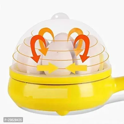 MultiFunction 2 in 1 Electric Egg Boiling Steamer Egg Frying Pan-thumb2