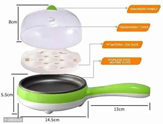 MultiFunction 2 in 1 Electric Egg Boiling Steamer Egg Frying Pan-thumb2