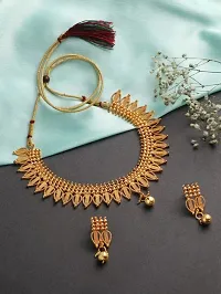 Stylish Golden Brass  Jewellery Set For Women-thumb1