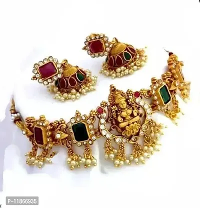 Stylish Golden Alloy Jewellery Set For Women-thumb4