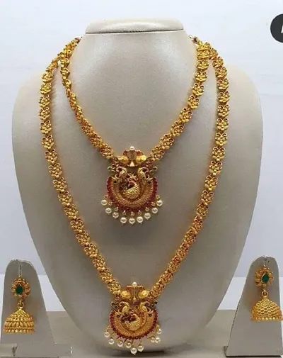 Gorgeous Golden Alloy Jewellery Sets for Women