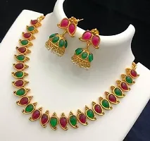 Gold Plated Alloy Necklace Set for Women's-thumb3