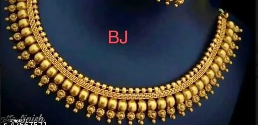 Elegant Golden Alloy Jewellery Set For Women-thumb2