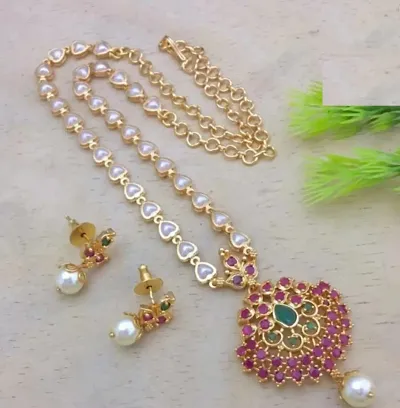Traditional Ethnic Micro Gold Plated Necklace Sets