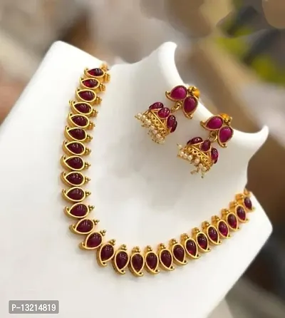 Stylish Golden Brass  Jewellery Set For Women-thumb3