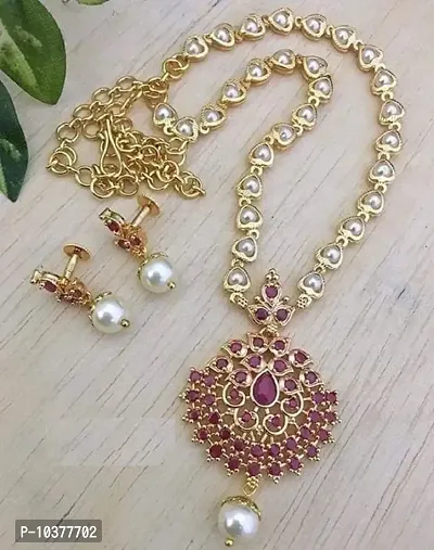 Rajwadi Style Pearl Necklace Sets-thumb0