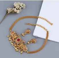 Stylish Golden Alloy Jewellery Set For Women-thumb2