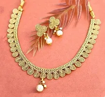 Stylish Golden Alloy Jewellery Set For Women-thumb1