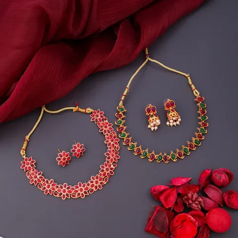 Stylish Women Alloy Jewellery Set Combo Set