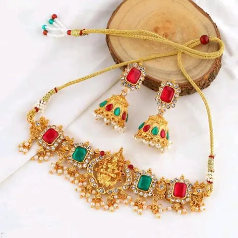 Trendy Alloy Choker With Earrings For Women