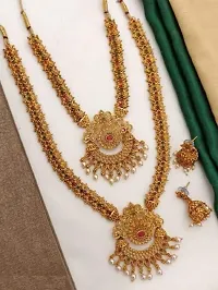 Traditional Golden Alloy Jewellery Set For Women-thumb2