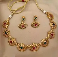 Ethnic Golden Jewellery Sets For Ladies-thumb1