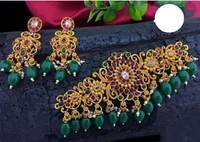 Stylish Golden Alloy Jewellery Set For Women-thumb2