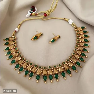 Stylish Golden Brass  Jewellery Set For Women-thumb2