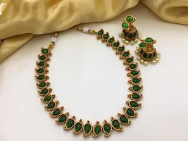 Elegant Golden Alloy Jewellery Set For Women-thumb2