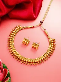 Ethnic Golden Jewellery Sets For Ladies-thumb2