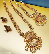 Traditional Golden Alloy Jewellery Set For Women-thumb3