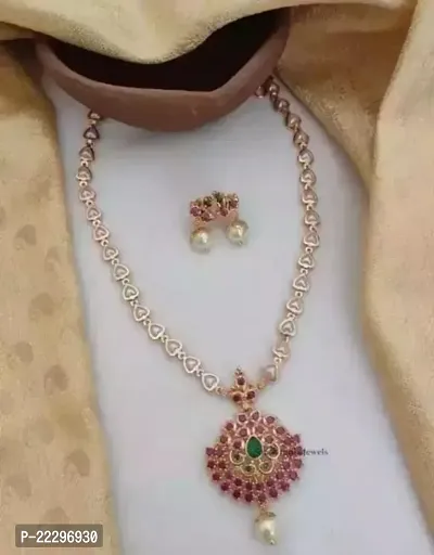 Rajwadi Style Pearl Necklace Set