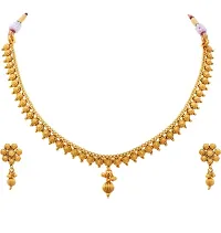 Stylish Golden Alloy Jewellery Set For Women-thumb1