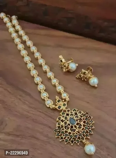 Rajwadi Style Pearl Necklace Sets-thumb0