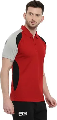 Classic Comfort: Mens Polo Neck Poly Cotton T-Shirt-thumb4