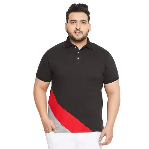 Men's Polo Cotton Plus Size T-Shirt