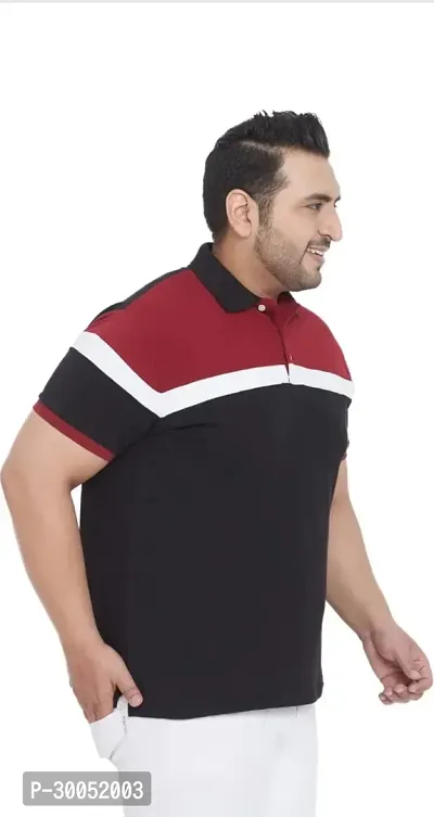 Cotton Polo Plus Size T-Shirt for Men-thumb3