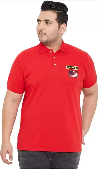 Cotton Polo Plus Size T-Shirt for Men