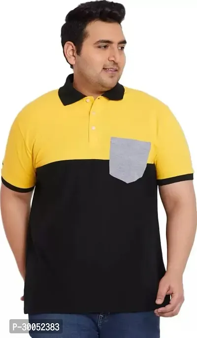 Cotton Polo Plus Size T-Shirt for Men-thumb0