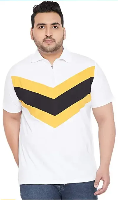 Men's Polo Cotton Plus Size T-Shirt