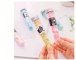 D.B.Z. 3 Pcs Travel Soft Paper Soap Flower Design Tube Shape Bottle (Assorted/Random Colour)-thumb3