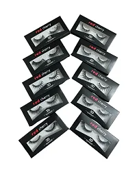 D.B.Z. False Eyelash, Long Natural 3D Thick Long Eyelashes 10 Pairs - (Pack of 10 Pair)-thumb1