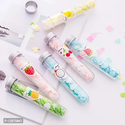 D.B.Z. 3 Pcs Travel Soft Paper Soap Flower Design Tube Shape Bottle (Assorted/Random Colour)-thumb2