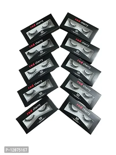 D.B.Z. False Eyelash, Long Natural 3D Thick Long Eyelashes 10 Pairs - (Pack of 10 Pair)-thumb3