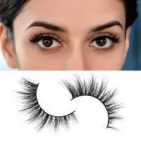 D.B.Z. 10 Pairs Black Natural 5D Thick Long False Eyelashes, Eye Makeup Lash 5D Eyelash Long Natural Eyelashes (Pack Of 10)-thumb1