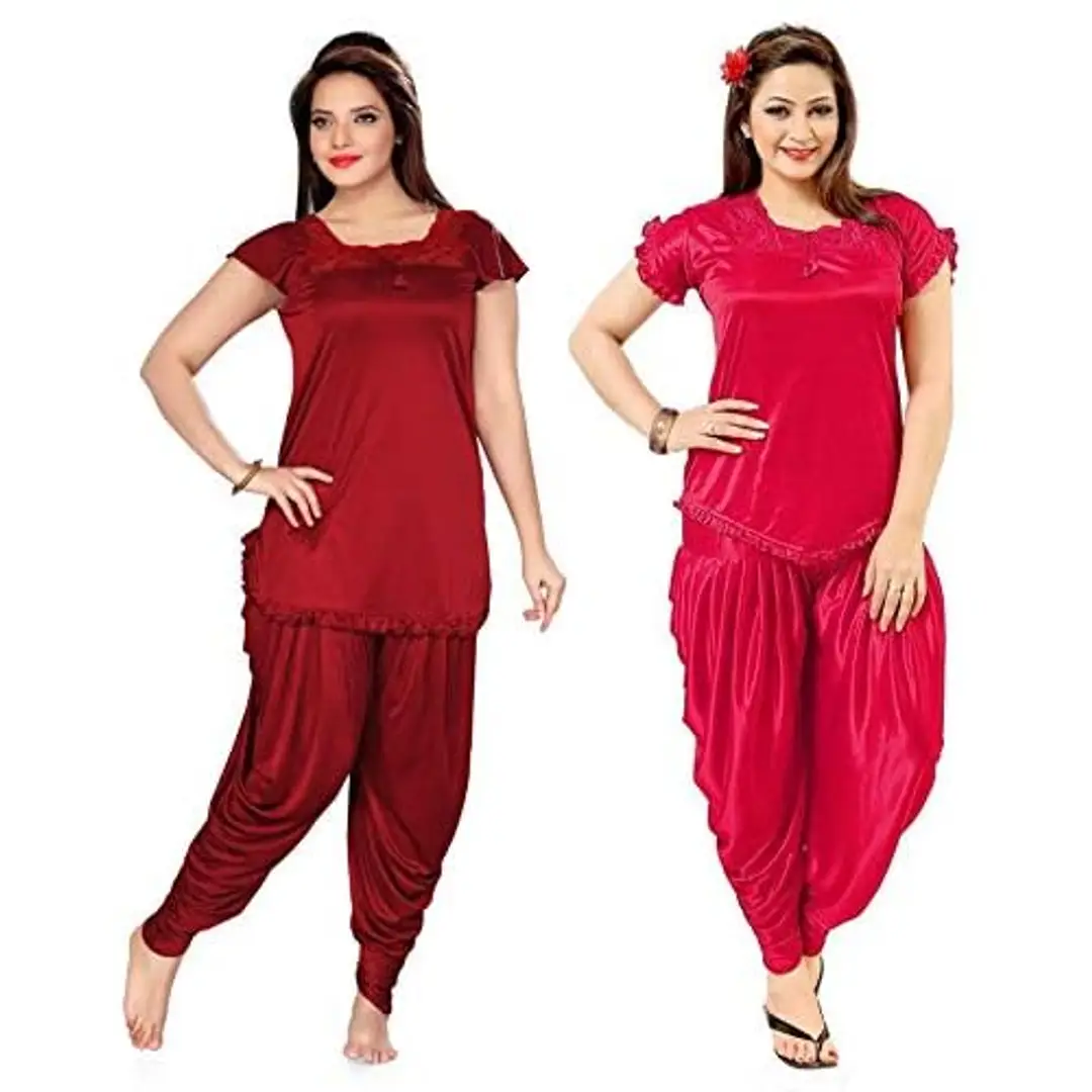 Buy Red Nightshirts&Nighties for Women by PHALIN Online