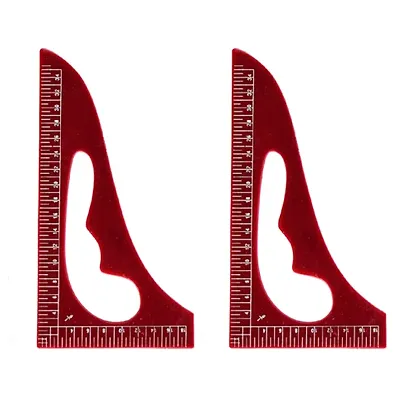 Drafting Scales Used in Tailoring Fashion Designing Triangle Shape (Pack of 2)