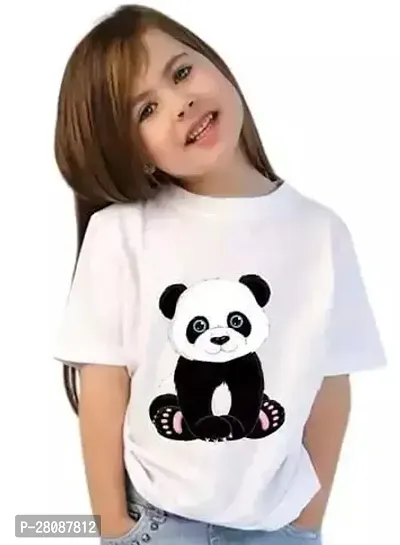 Girls Polyester Printed T- shirts-thumb0