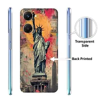 Stylish Back Cover For vivo Y28e 5G, V2407 Statue of Liberty Printed Back Cover-thumb2