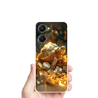 Stylish Back Cover For vivo Y28e 5G, V2407 Turtle Printed Back Cover-thumb3