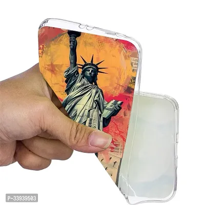 Stylish Back Cover For vivo Y28e 5G, V2407 Statue of Liberty Printed Back Cover-thumb2