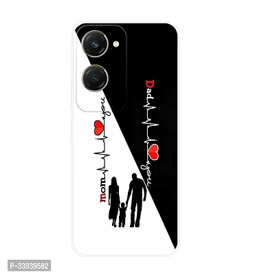 Stylish Back Cover For vivo Y28e 5G, V2407 Mom And Dad Love Printed Back Cover-thumb5